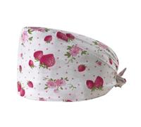 YUGSHNKFC Cappello da infermiera regolabile stampato, comodo, traspirante, assorbe il sudore, per interventi chirurgici e lavori di laboratorio, O, Taglia unica