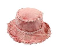 YUGSHNKFC Cappello da pescatore da donna Distressed Femminile Sport all'aria aperta Pescatore per Adolescente Casual Vacanza Primavera Sunproof Sunproof Distressed Unisex Traspirante Cappelli