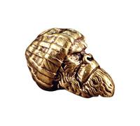 YUGSHNKFC Cappello di lana Gorilla Testa Scultura Perline Tessuto a Mano Paracord Cordino Pendente Zaino Appeso Decorazione Forniture Unico Portachiavi Accessorio