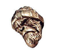 YUGSHNKFC Cappello di lana Gorilla Testa Scultura Perline Tessuto a Mano Paracord Cordino Pendente Zaino Appeso Decorazione Forniture Unico Portachiavi Accessorio
