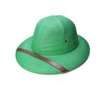 YUGSHNKFC Cappello di paglia fatto a mano elegante PU cintura decorato cappello da sole per le donne partito britannico paglia lavorata a maglia all'aperto Cosplay