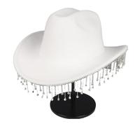 YUGSHNKFC Cappello tremolante nappe discoteca per festival musicali scintillante pesante strass cappello versatile