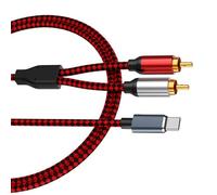 YUGSHNKFC Cavo da USB C A 2RCA Tipo A Maschio Y 2RCA Splitter Adattatore USB per Telefono Home Theater Amplificatori Altoparlanti Stereo Telefono Amplificatori Connettori