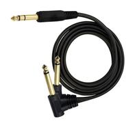 YUGSHNKFC Cavo Sdoppiatore A Y da 90 Gradi Angolo Retto 6 35 Mm Stereo A 2 Maschi A Y con estremità Dorate Angolo Retto 180 Cm / 30 Cm