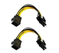 YUGSHNKFC Cavo Splitter GPU 6 Perno da Femmina A 8 Pin Adattatore Maschile Adattatore Spacco Alimentazione Cavo Alimentazione per Connettore della Scheda Grafica GPU