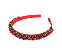 YUGSHNKFC Cerchietto natalizio con perline lucide per capelli, per Halloween, Natale, accessori per feste