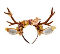 YUGSHNKFC Cerchietto natalizio per feste con renne, fiori, per festival musicali, corni di alci, spettacoli teatrali, copricapo