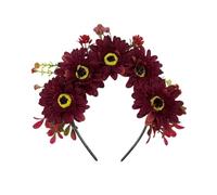 YUGSHNKFC Cerchietto per capelli a forma di fiore per sposa, primavera, fotografia, etnica, festa di nozze, fascia per capelli da sposa