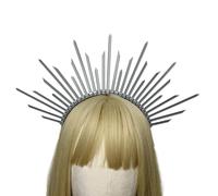 YUGSHNKFC Cerchietto per capelli a spillo, stile vintage, accessorio per capelli per matrimoni, accessori per foto da sposa