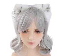 YUGSHNKFC Cerchietto per capelli con orecchie artificiali per donne, giochi di ruolo, anime, cameriera, fascia per feste in costume da ragazza per cosplay femminili