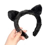 YUGSHNKFC Cerchietto per capelli con orecchie da gatto, per cosplay, studentesse, carnevale, personaggi anime, cerchietto per capelli in peluche natalizio