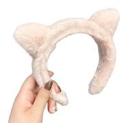 YUGSHNKFC Cerchietto per capelli con orecchie da gatto, per cosplay, studentesse, carnevale, personaggi anime, cerchietto per capelli in peluche natalizio