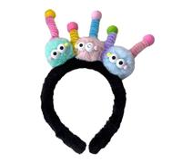 YUGSHNKFC Cerchietto per capelli con pompon intrecciati di Natale, fascia da donna, fascia per trucco, per carnevale, cosplay, accessori per capelli