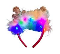 YUGSHNKFC Cerchietto per capelli con renna a tema natalizio con Babbo Natale, accessori per palcoscenico, accessori per feste
