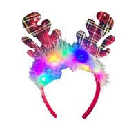 YUGSHNKFC Cerchietto per capelli con renna a tema natalizio con Babbo Natale, accessori per palcoscenico, accessori per feste