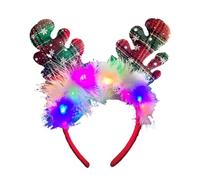 YUGSHNKFC Cerchietto per capelli con renna a tema natalizio con Babbo Natale, accessori per palcoscenico, accessori per feste
