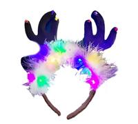 YUGSHNKFC Cerchietto per capelli con renna a tema natalizio con Babbo Natale, accessori per palcoscenico, accessori per feste