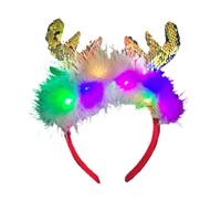 YUGSHNKFC Cerchietto per capelli con renna a tema natalizio con Babbo Natale, accessori per palcoscenico, accessori per feste