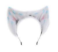 YUGSHNKFC Cerchietto per capelli fatto a mano con orecchie di gattino, per Halloween, carnevale, cosplay, accessori per capelli