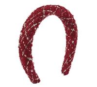YUGSHNKFC Cerchietto per capelli invernale per yoga, sport, delicato, natalizio, con tessitura, per donne e adolescenti, accessorio per capelli per lavare il viso