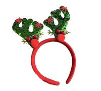 YUGSHNKFC Cerchietto per capelli natalizio con paillettes, per adulti, adolescenti, unisex