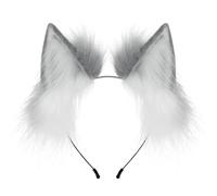 YUGSHNKFC Cerchietto pieghevole per capelli con orecchie per donne, giochi di ruolo, anime, cameriera, fasce per capelli per feste in costume da ragazza femminile Cosplay copricapo