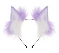 YUGSHNKFC Cerchietto pieghevole per capelli con orecchie per donne, giochi di ruolo, anime, cameriera, fasce per capelli per feste in costume da ragazza femminile Cosplay copricapo