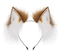 YUGSHNKFC Cerchietto pieghevole per capelli con orecchie per donne, giochi di ruolo, anime, cameriera, fasce per capelli per feste in costume da ragazza femminile Cosplay copricapo
