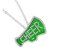 YUGSHNKFC Collana A Tema Cheerleader Con Pietre Scintillanti Neckchain Regolabile Con Gioielli Casual Per Donne E Ragazze Scintillanti Cheerleader A Pendente Catena