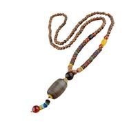 YUGSHNKFC Collana lunga con perline di legno Bodhi, ideale per regalare ad un amico o come amuleto individuale per la buona fortuna, Misura unica, come descritto, come descritto