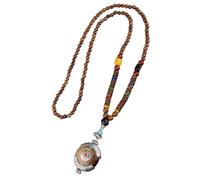 YUGSHNKFC Collana lunga con perline di legno Bodhi, ideale per regalare ad un amico o come amuleto individuale per la buona fortuna, Misura unica, come descritto, come descritto