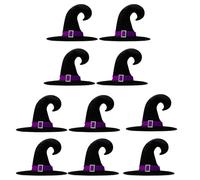 YUGSHNKFC Confezione da 10 cappelli da strega per feste in costume in morbido velluto per adulti e ragazzi accessori cosplay