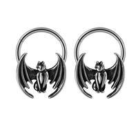 YUGSHNKFC Confezione da 2 anelli in acciaio inox per setto nasale, piercing per cartilagine, gioielli unisex per amanti della moda, Misura unica, come descritto, come descritto