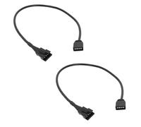YUGSHNKFC Confezione da 2 connettori ARGB cavo 5v12v SM3/4Pin a 3PIN femmina adattatore ARGB cavo di prolunga per DEEPCOOL/Lian PC Case Adapter