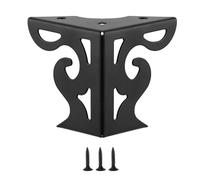 YUGSHNKFC Confezione da 4 gambe moderne per mobili, in metallo, finitura nera, gambe in ferro contemporaneo, per divano, tavolo, armadio, letto