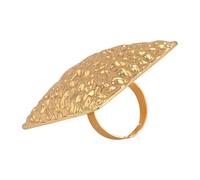 YUGSHNKFC Contemporaneo Martellato Metallo Statement Anelli Regolabile Open Band Unico Texture Lega Gioielli Per L'usura Ogni Giorno Edgy Irregolare Knuckles, Misura unica, come descritto, come