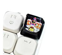 YUGSHNKFC Copritasto Unico in Resina Traslucida Fatto A Mano con Dettaglio Tradizionale della Danza del Drago per Tastiere Meccaniche Retroilluminate