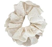 YUGSHNKFC Corda elastica per capelli in pizzo per coda di cavallo Scrunchy Grandi Scrunchies per capelli non danneggia i capelli per ragazza strumento per lo styling della coda di cavallo