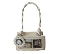 YUGSHNKFC Elegante borsa a tracolla semplice bella decorazione Itabag Messaggeri in pelle PU per display pin bella spalla in pelle PU Itabag semplice Crossbody Incontri di moda, bianco, One Size