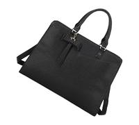 YUGSHNKFC Elegante borsa per il trasporto del computer portatile per le donne borsa a tracolla in pelle PU professionale borsa a tracolla spaziosa borsa da lavoro in pelle PU, Nero , One Size