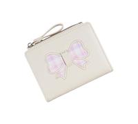 YUGSHNKFC Elegante portafoglio corto in PU con fiocchi alla moda e slot multifunzione portamonete con finestra per donne e ragazze portafoglio multifunzione porta carte, B, Bellezza di massa