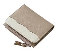 YUGSHNKFC Elegante portafoglio da donna piccolo con blocco portatile portamonete accattivante in pelle PU porta carte per le donne, cachi