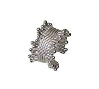 YUGSHNKFC Eleganti anelli intrecciati in metallo color argento, anelli intrecciati in metallo, unico fascino che migliora i tuoi sensi della moda, Metallo
