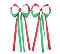 YUGSHNKFC Fermagli per capelli con fiocco, confezione da 2 pezzi, accessori natalizi per capelli decorativi per bambini e adulti