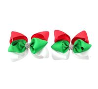 YUGSHNKFC Fermagli per capelli con fiocco, confezione da 2 pezzi, accessori natalizi per capelli decorativi per bambini e adulti