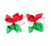 YUGSHNKFC Fermagli per capelli con fiocco, confezione da 2 pezzi, accessori natalizi per capelli decorativi per bambini e adulti