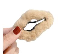 YUGSHNKFC Fermaglio per capelli in peluche peloso dolce ragazza lega forcina accessori per capelli per capelli sottili copricapo coreano