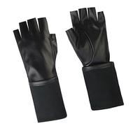 YUGSHNKFC Flessble Femminile In Pelle Nera In Pelle Nera Senza Dita Guanti Danza Danza Fitness Halloween Braccio Più Caldo Costume Accessori Guanti Flessibili Senza Dita Ciclismo Idoneità