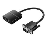 YUGSHNKFC Funzionale Hdmis Femmina A VGA Maschio Convertitori Dongle 1080P Stereo Suono Compatibile Per Sistemi Finestre Dispositivi VGA Maschio A Hdmis Femmina Convertitori