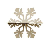 YUGSHNKFC Libreria galleggiante in legno a forma di fiocco di neve, decorazione da parete